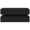 LED Coffee Table Black 90 X 50 X 40 Cm