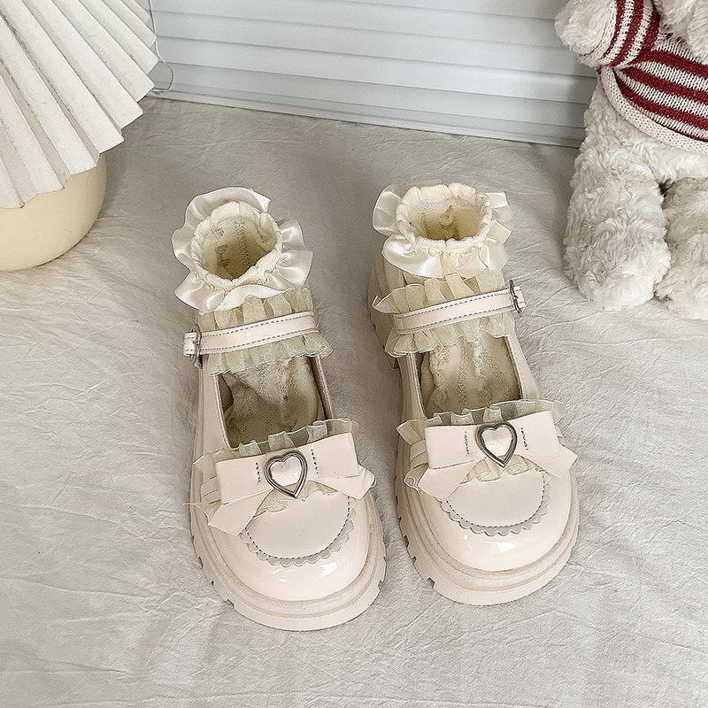 Summer New School Girl JK Loafer Pumps Platform Shoes Japanese Style Lolita Y2K Kawaii Jirai Kei Fashion