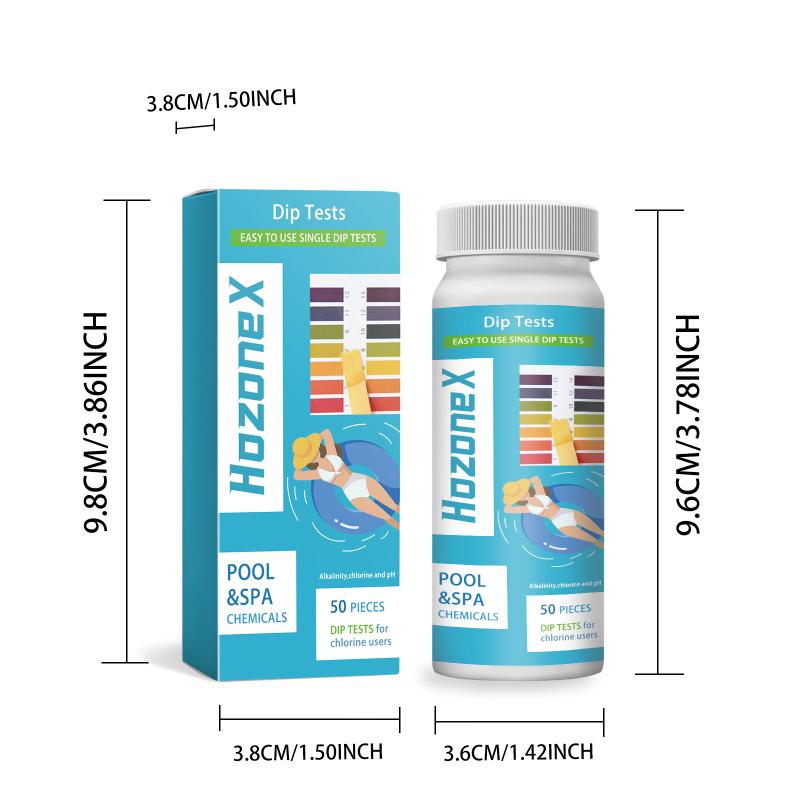 

50Pcs 3 In 1 Pool Test Strips For Maintaining Water Quality High Accuracy Pools Testing Paper Swimming Pool Tester C5AD