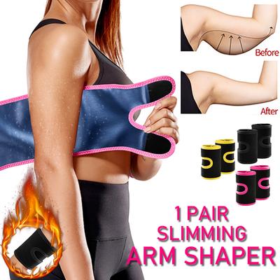 Sauna Arm Trimmer voor Vrouwen Polymeer Arm Zweetbanden Compressiemouwen Wraps Verliezen Arm Vetverbrander Workout Arm Afslanken Shaper