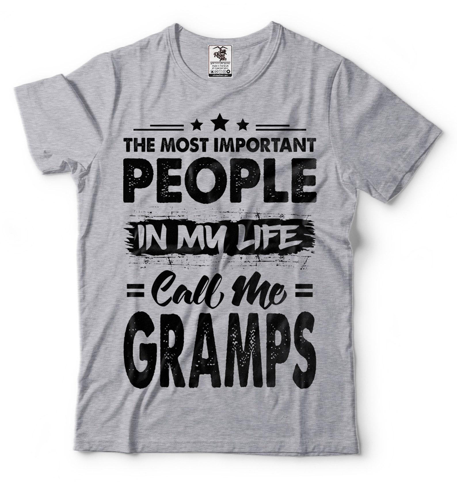 Gramps T-Shirt: Gift for Grandpa, Grandfather Shirt M