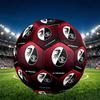 SC Freiburg Print Size 5 Soccer Ball, PU Wear Resistant Football for Match Training and Daily Practice, Birthday Gift for Soccer Fans