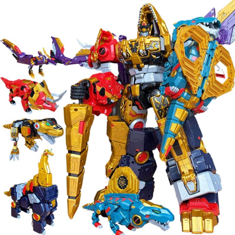 Mini Force 8 Super Dinoid Transform Combined Mecha Miniforce Robot Action Figures Toys Tyrannosaurus Rex Warlord Deformation TOY