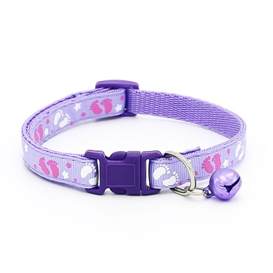 Cute Fashion Paws Pattern Pet Puppy Collars with Bell for Small Dogs Necklace