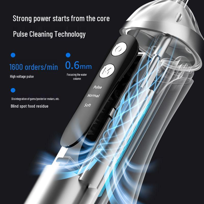Portable Electric Water Flosser for Orthodontics & Gum Care - High Cleaning Power