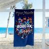 Roblox Personalized Text Beach Towel Super Soft Microfiber Quickdry Fabric Suitable for Sports Travel Swimming Yoga Bathroom Beach And Pool