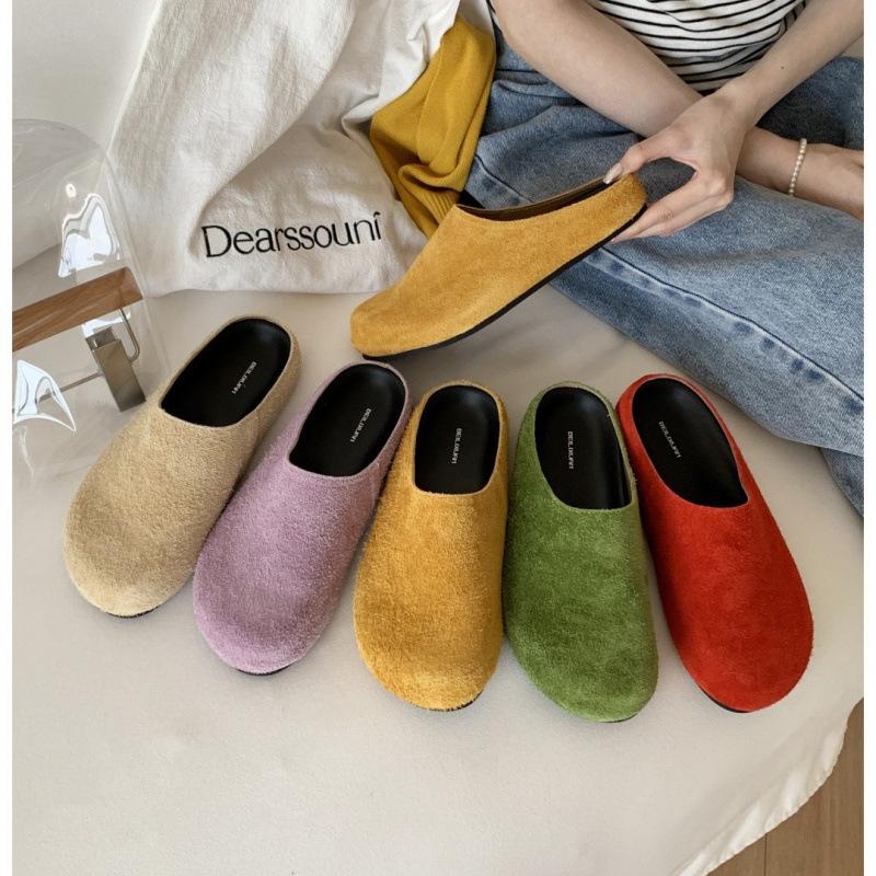 

Нишевая толстоподошвенная весенне-летняя верхняя одежда, сумка-полушвабра, голова из кожи, ретро, ленивая швабра 39 розовый