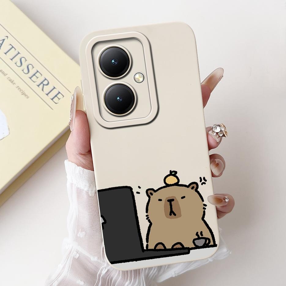 For Vivo Y27 4G Case V2249 Lovely Panda Cartoon Cover Shockproof Soft Silicone Phone Case For Vivo Y27s Y 27 S VivoY27 5G Bumper