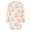 Dámská móda ležérní halloweenská bunda s potiskem střední délky cardigan