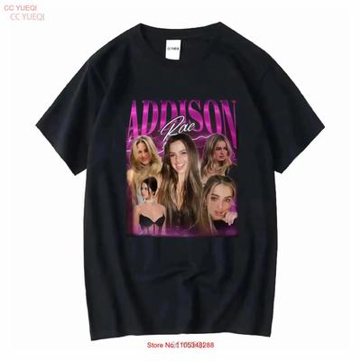 Addison Rae Vintage Retro T-Shirt Influencer Fan Merch Tanz Hip Hop Grafik Dehnbar Vintage Unisex Streetwear