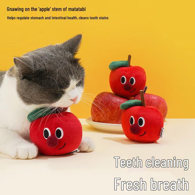 ZEZE Apple Matatabi Catnip Chew Toy