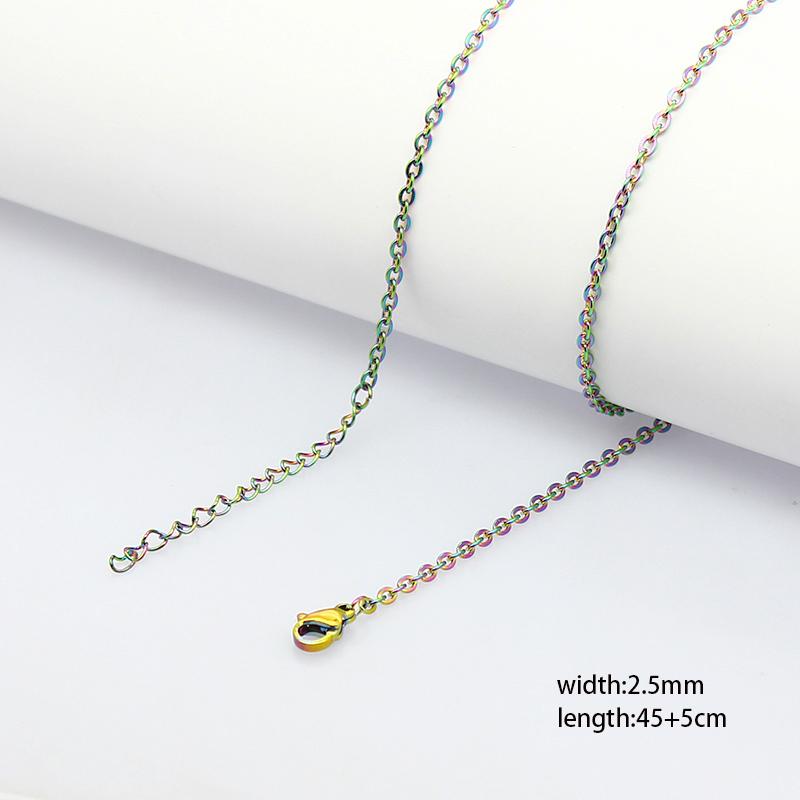 60pcs 1.5mm-4mm Width 40-60cm Length Stainless Steel Necklace Chain Pendant Hang Charms Women Jewelry Making DIY Accessories