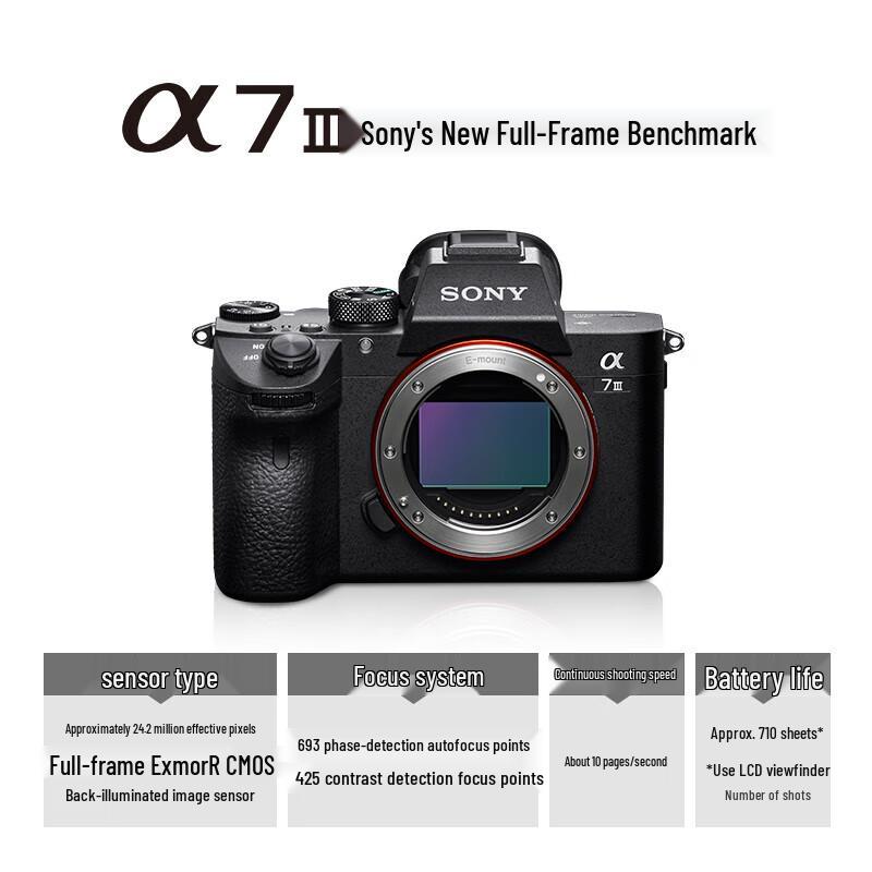 Sony Alpha a7 III Full-Frame Mirrorless Camera (CN version)