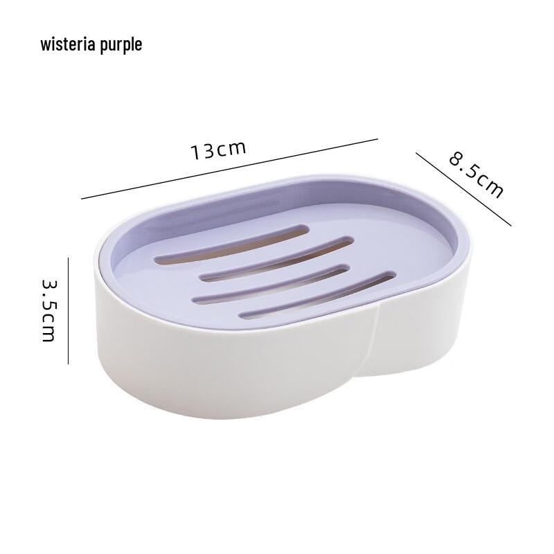 Plastic Drainable Soap Dish Set