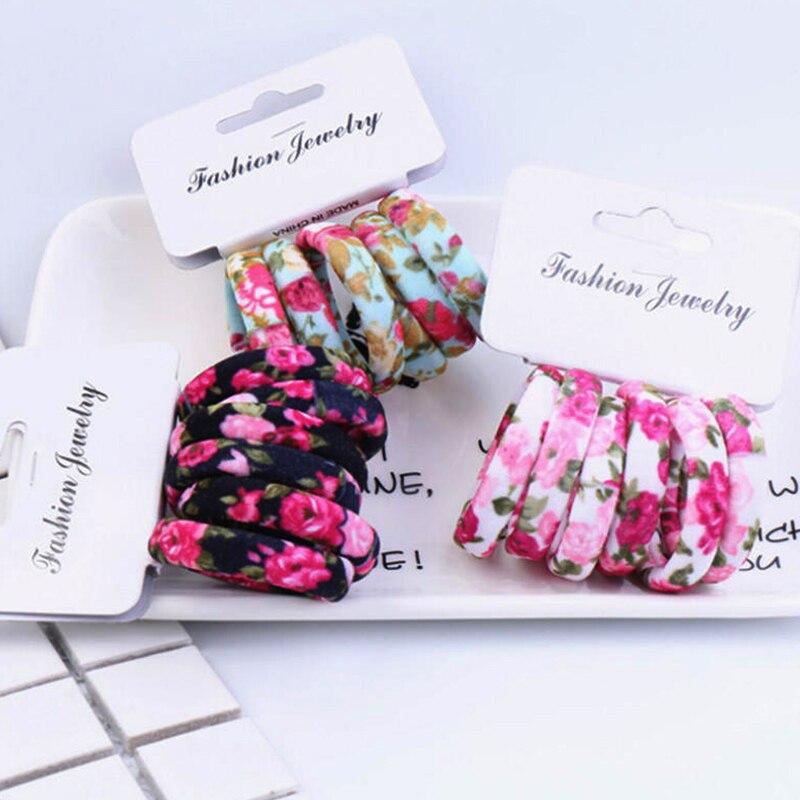 6 Teile/satz Nette Mädchen Elastische Haarbänder Scrunchies Pferdeschwanz Halter Gummibänder Haar Krawatten Süße Kinder Haar Seil Haar Zubehör