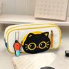 Cute Pencil Case Cartoon Cat Pencil Pouch Large Capacity Stationery Organizer for Middle School And Elementary School