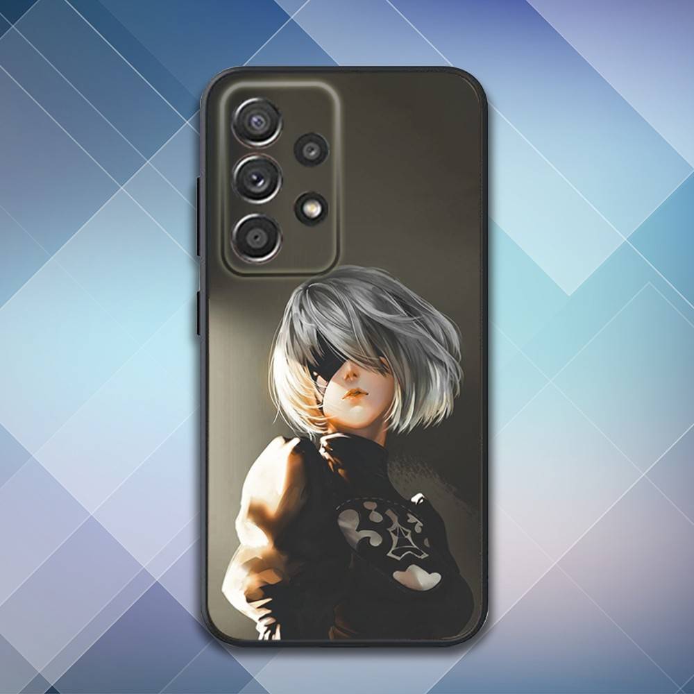 N-Nier 2B A-Automata Phone Case For Samsung S25,S24,S21,S22,S23,S30,Ultra,S20,Plus,Fe,Lite,Note,10,9,5G Black Cover