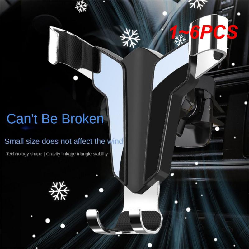 

1~6PCS Triangle Air Outlet Gravity Sensor Bracket Multifunctional 4.7-6.5 Inches Car Supplies Car Navigation Bracket Durable