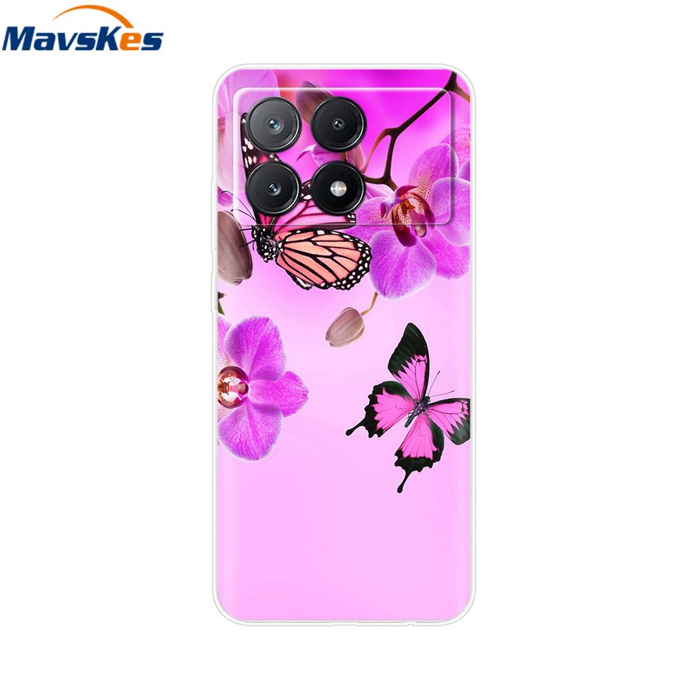 Für Xiaomi Poco X6 Pro Hülle Weiches TPU Silikon Handy Klare Abdeckung Für Xiaomi Poco X6 5G Hülle Bumper Pocox6 X 6 5G 2024 Funda Coque