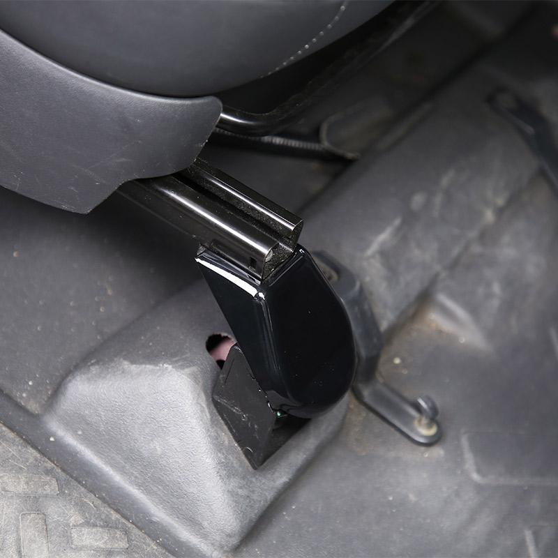 ABS carbon fiber/Black Car Front Seat Base Cover Protection Trim Stickers For Toyota FJ Cruiser 07-21 Car Accessorie