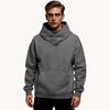 Men's Fashion Solid Color Long Sleeved Hooded Pullover With Pockets Casual Sweatshirt Top