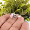 Rose Chalcedony Gemstone 925 Sterling Silver Jewelry Handcrafted Beautiful Ring RR-8-16