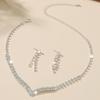 Stylish and Simple Earrings, Necklace Set, Two-piece Jewelry