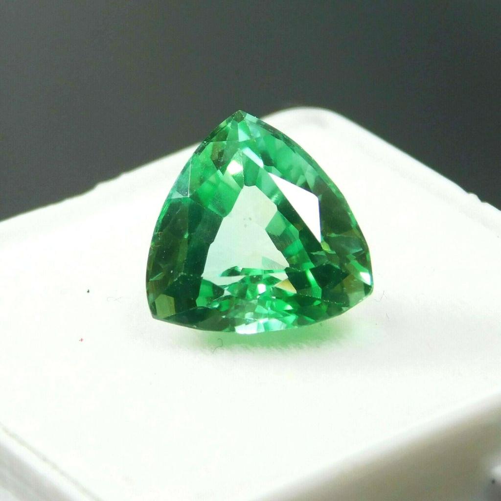 Natural Bluish Green Sapphire Loose Gemstone Ceylon 8 Ct Trillion Cut September Birthday Birthstone