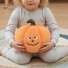 Festival Pumpkin Ornament Halloween Plush Smiling Toy, Stuffed Witch Hat Toy Doll, Cartoon Orange Pillow for Autumn Holiday Decoration Party Favors