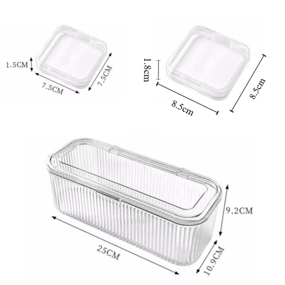 Transparent Jewelry Storage Box Dustproof Lid Bracelet Storage Box  Jewelry Display