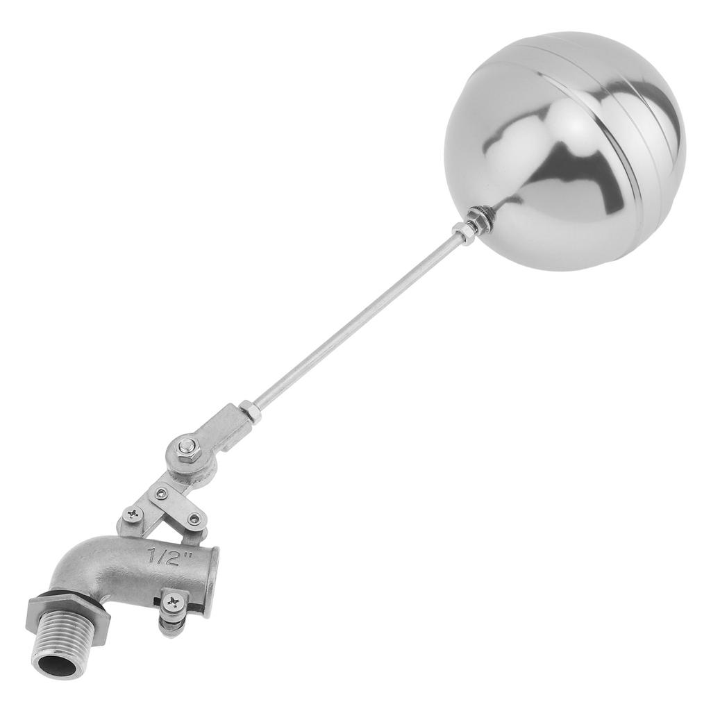 304 Nerezový Nastavitelný Plovákový Ventil Těžký Provoz 3/4 na 1/2 Palcový Adaptér Automatická Kontrola Vody Domácnost Nádrže na Vodu pro Hospodářská Zvířata