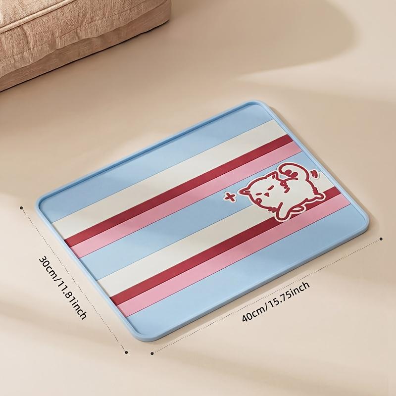 Soft Rubber Pet Mat Waterproof Non Slip Cat Dog Feeding Placemat Leakproof Food Bowl Tray Pet Supplies