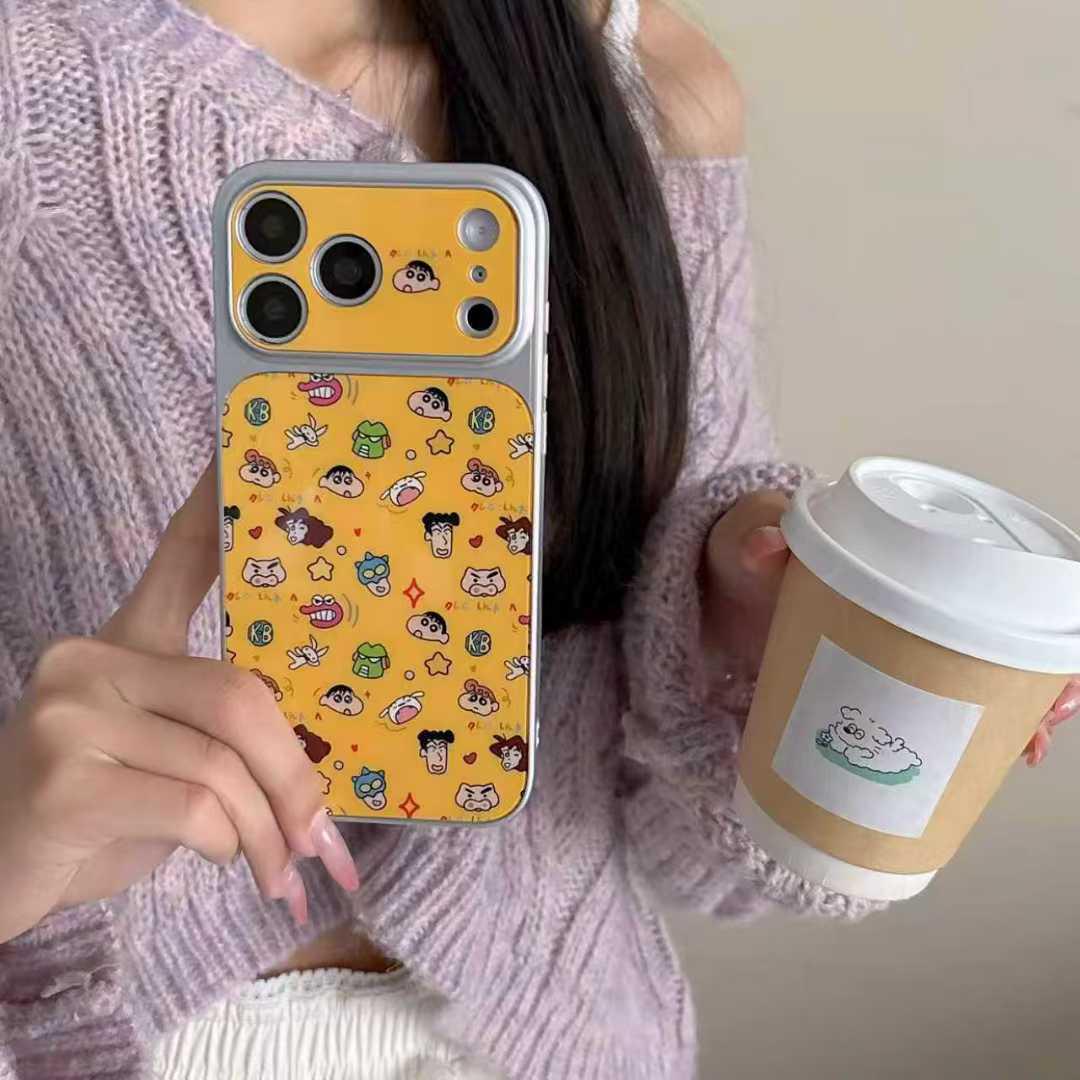 

Shin-chan Cartoon iPhone 15/14 Case, Apple 17/16 PROMAX Compatible, Drop-Proof iPhone 16 Pro Max