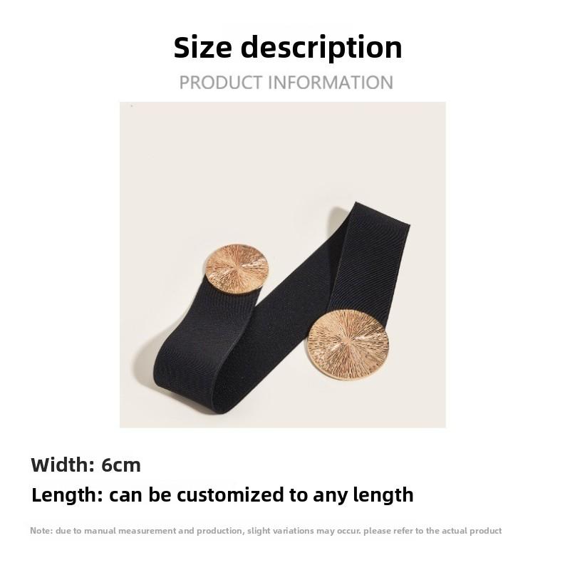 Dress Waist Seal Women's High-end Sense Matching Skirt Belt Waist Decoration Waist Accessories Fashion Elastic Wide