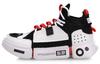 Vintage Basketball Shoes Women's Mid Top Black/White/Red AGBN062-12