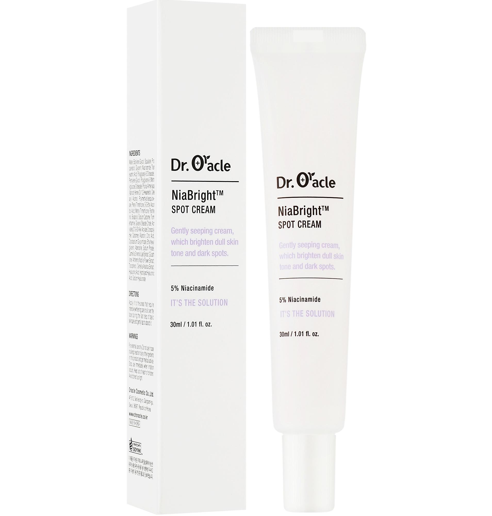 

Відбілюючий локальний крем проти пігментації Nia Bright Spot Cream Dr. Oracle 30 мл