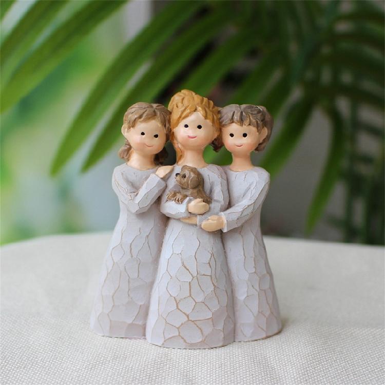 Souls Sister Figurines Statue Sister Sculptures Ornament Friendship Christmas Thanksgiving Gift for Best Friend Women
