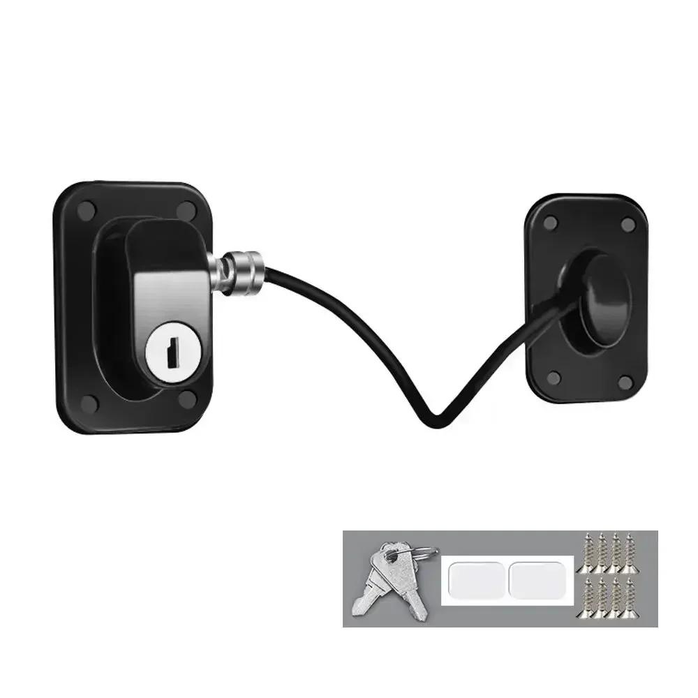 Protection Digital Password Window Safety Lock Cabinet Locks Limit Positioning Combination Lock Refrigerator Combination Lock чёрный