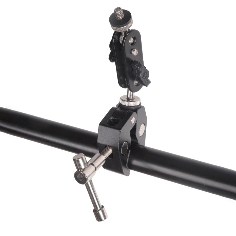 Heavy Duty Aluminum Alloy Super Clamp For Action Camera LED Light Microphone Stand And Photography Equipment