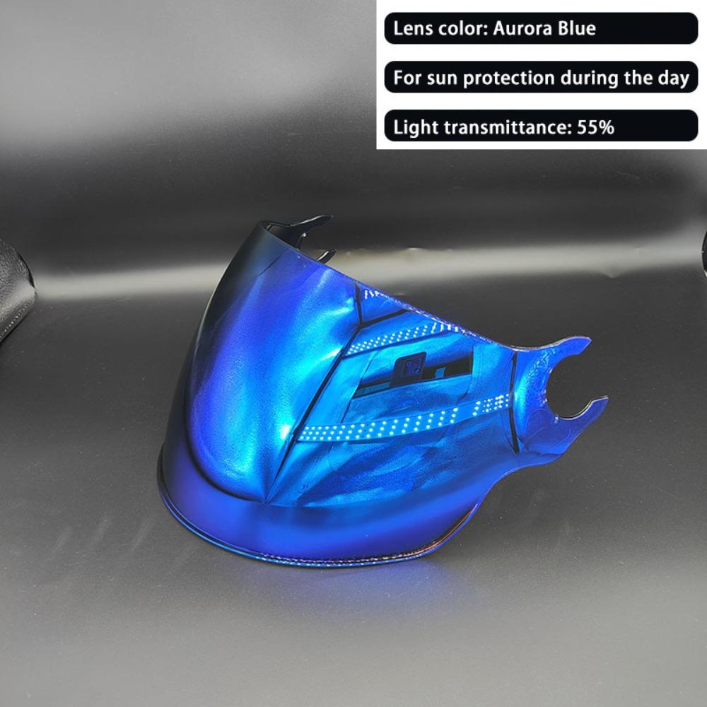 Windproof LS2 Helmet Visor Mirrored UV Plating Lens OF562 Visor Accessories