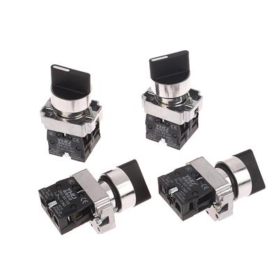 1 kus 22mm Tlačítkový otočný přepínač Xb2-Bd25 Bd53 1NO1NC 2NO 2/3 polohy Samozamykací Samočinně se vracející otočný přepínač