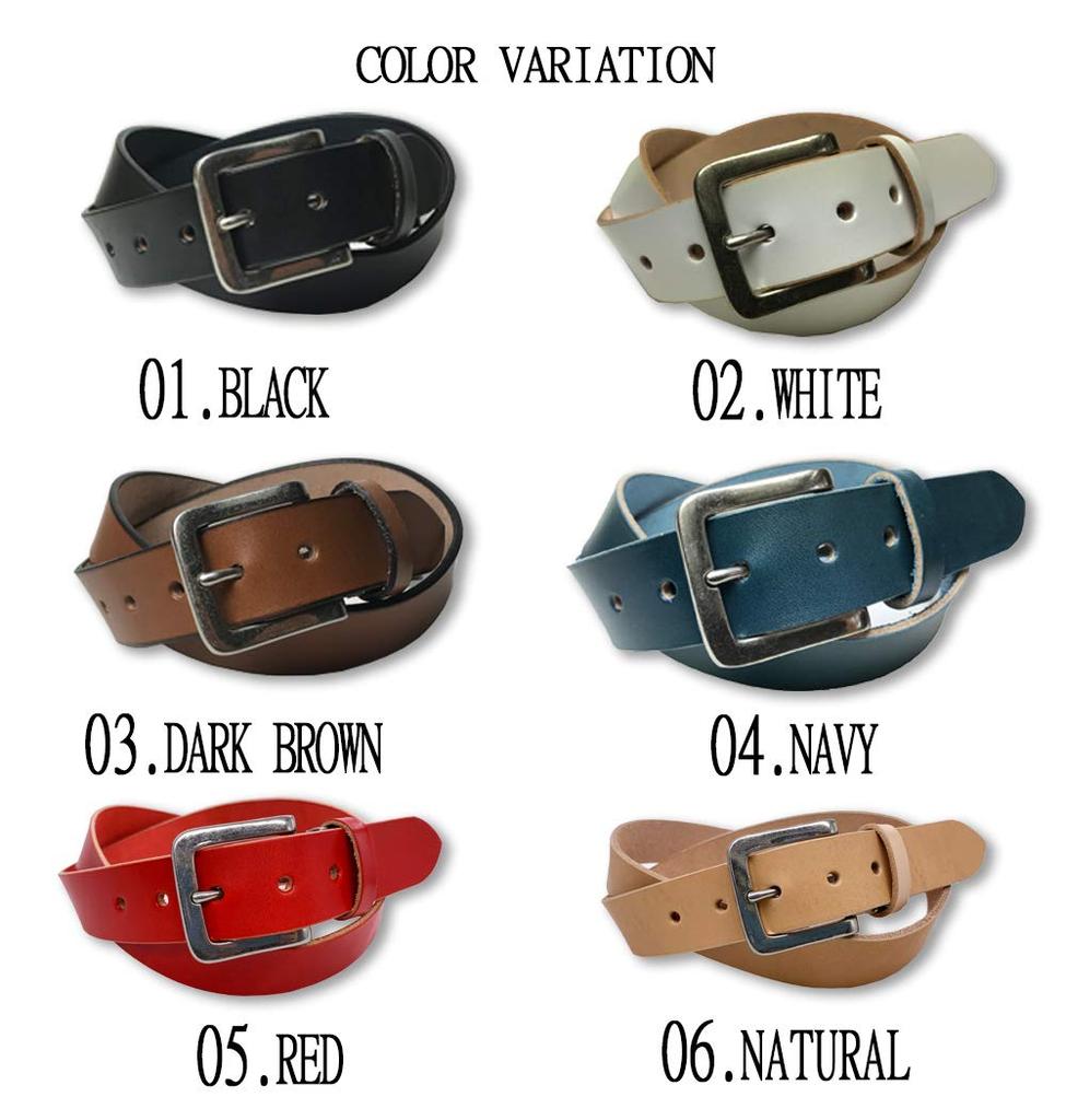 WING LEATHER Tochigi Leather Genuine Cowhide Made In Solid W003 Size Belt, Leather, Japan, Men's, Color, 35mm, Casual, (Dark Brown, M)