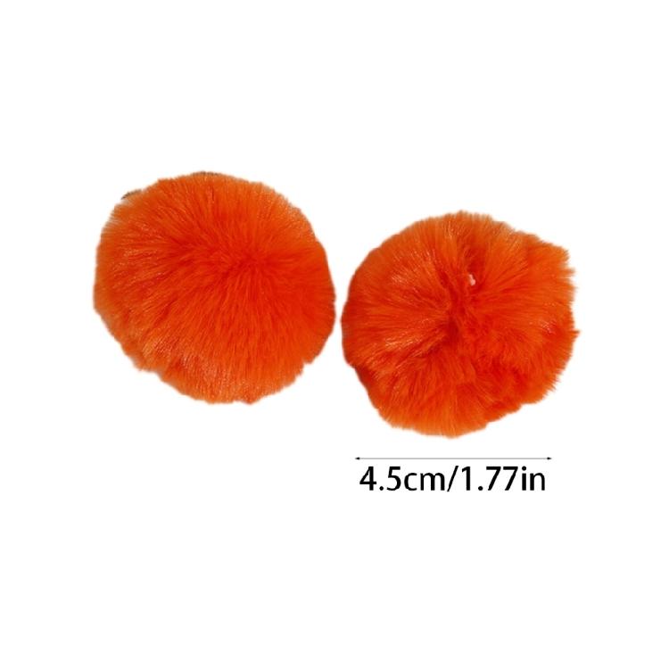 Hair Ball Multicolor Pompoms for Keychains Shoes Hats DIY Handmade Jewelry Craft