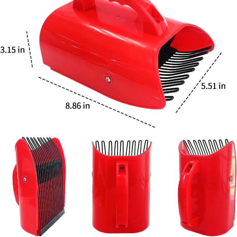 Portable Berry Picker with Metal Comb - Efficient Blueberry & Lingonberry Harvesting Tool with Ergonomic Handle