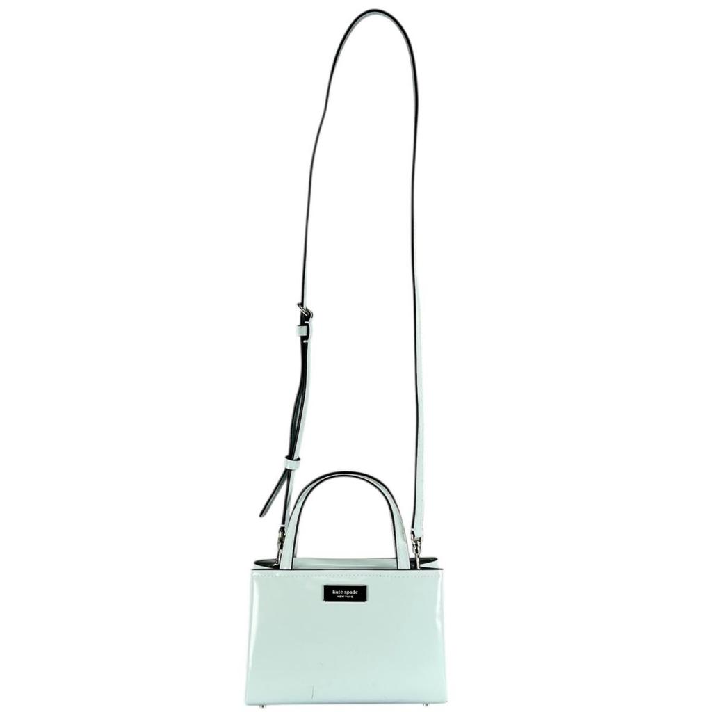 Kate Spade Sam Icon Shoulder Bag Handbag Leather Light Blue Women KB1630084 Used
