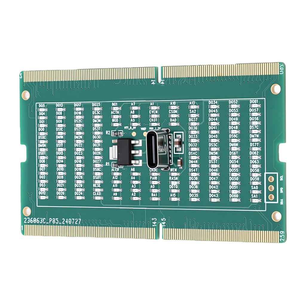 DDR4 Laptop Motherboard Memory Slot Tester with LED Indicator Lights for Easy Troubleshooting