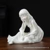 Chinese Classical White Porcelain Lady Figurine for Home Decor