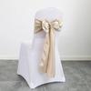 30pcs New Wedding Banquet Venue Chair Covers Back Flower Bows Silk Scarves Chair Backs Floral Patterns Ding Decorative Ribbons