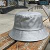 Wide Brim Laser Rainbow Fisherman Hat Single Sided Shiny Sun Cap Luminous Bucket Hat  Sunshade