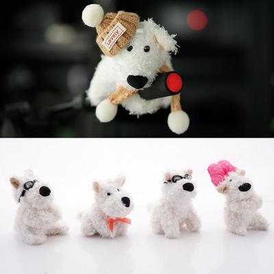 Decorazione Borsa Peluche Cane Segnalatore di Direzione Interruttore Tergicristallo Auto Decorazione Nodo Carino Cane Bambola Tergicristallo Auto Accessori Interni